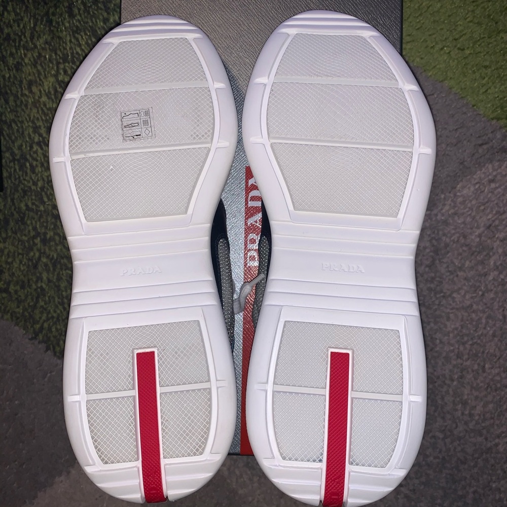 🚫SOLD ON Ⓜ️🚫Prada Leather & Tech Fabric Sneakers - Picture 6 of 7